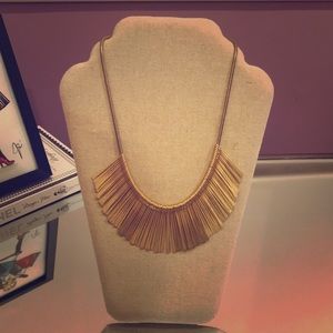 Stella & Dot - gold fringe necklace